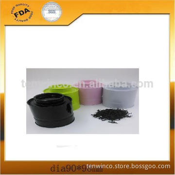 Hot Circular classic tea tin varieties different solid color tea tin